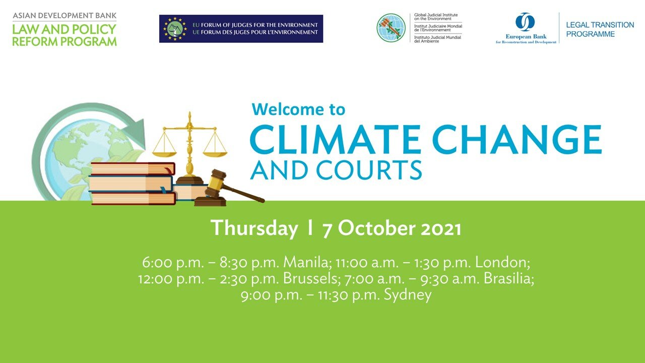 Climate Change and Courts Climate Change and Courts